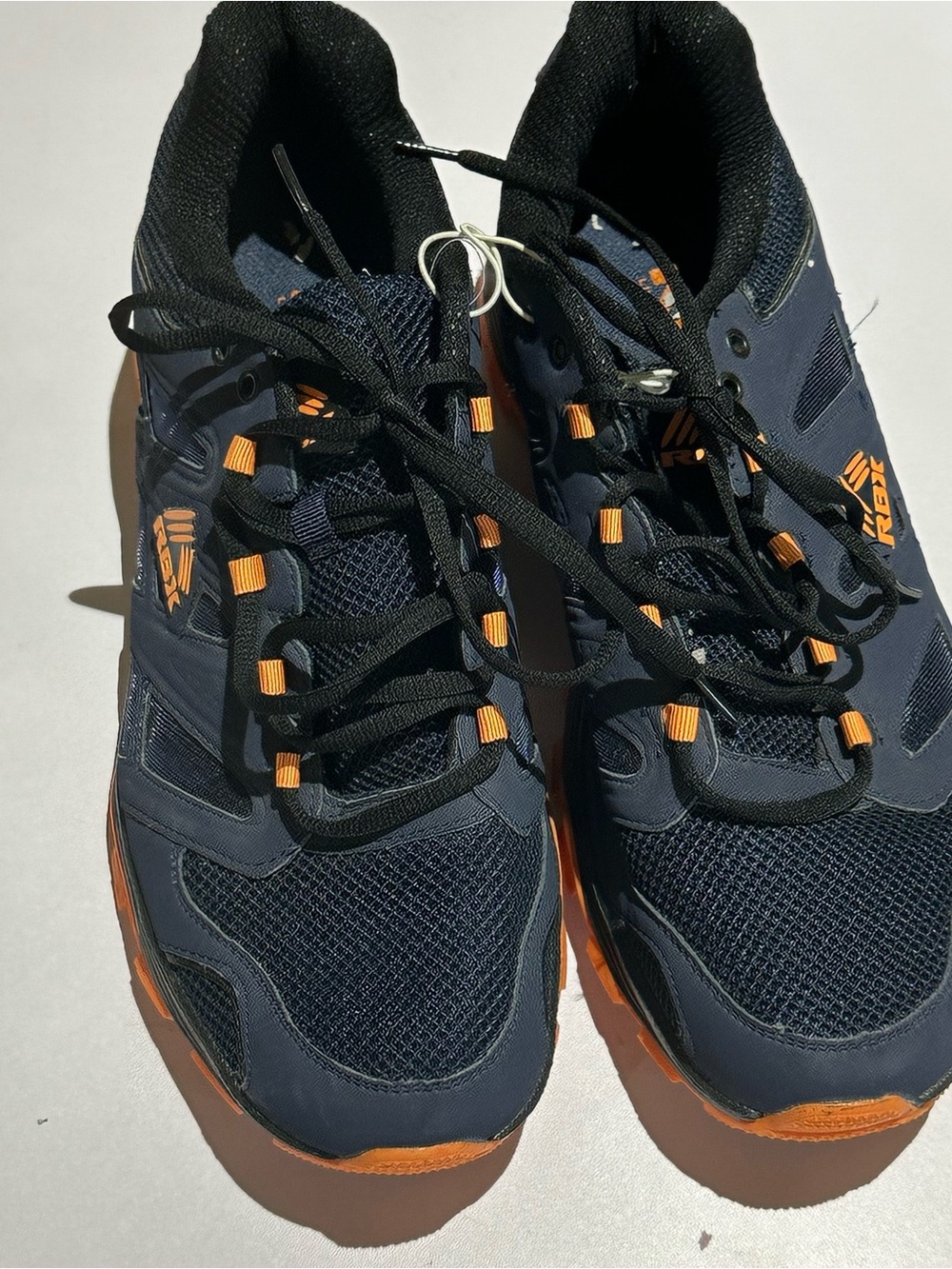 RBX Black Sneakers with Gold Logo Accent